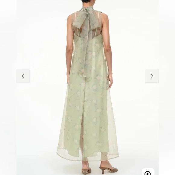 Albee Dress Botanical Moss - Picture 2 of 4